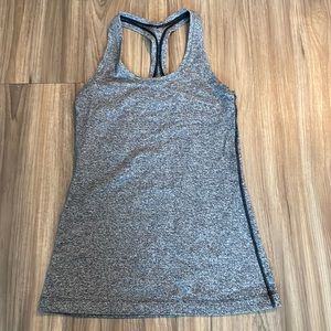 Lululemon fitted heather grey tank top